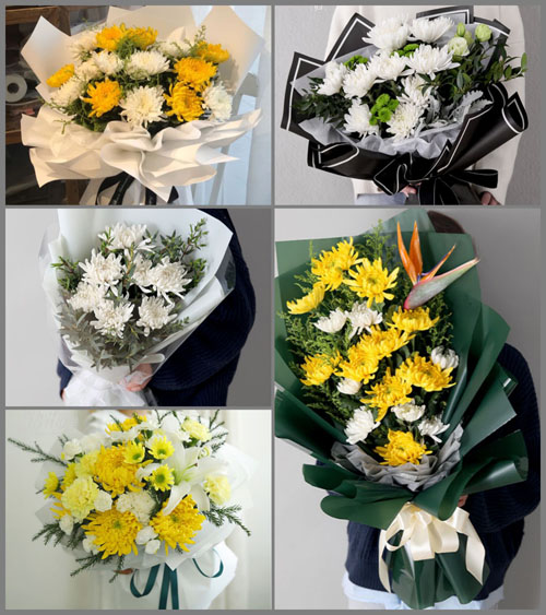 浙江省丽水莲都区高溪乡苍坑村白事花束代送